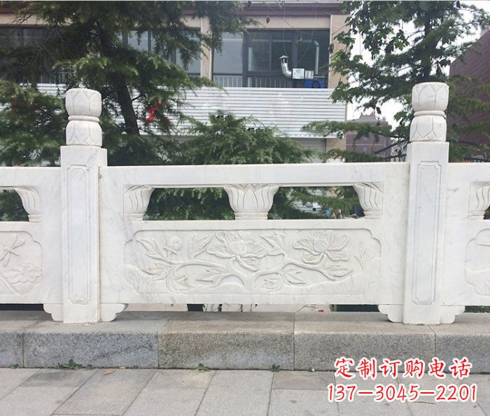 保定园林景观大理石浮雕栏板 (2)