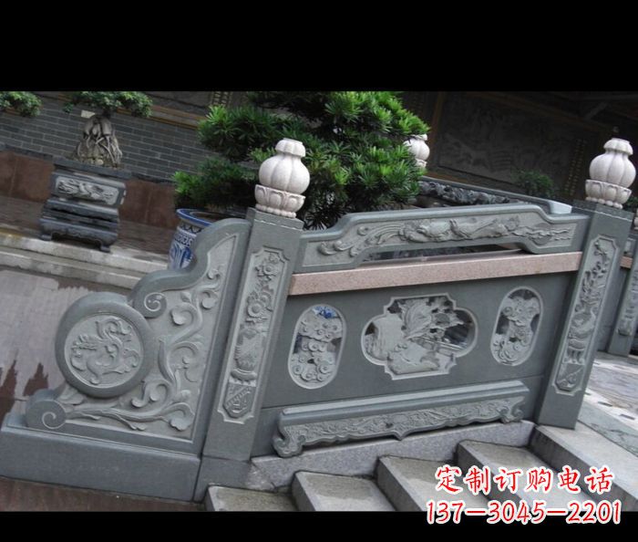保定园林景观大理石栏板雕塑 (6)