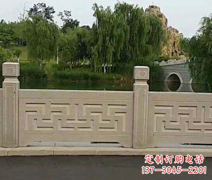 保定园林景观大理石栏板石雕 (4)