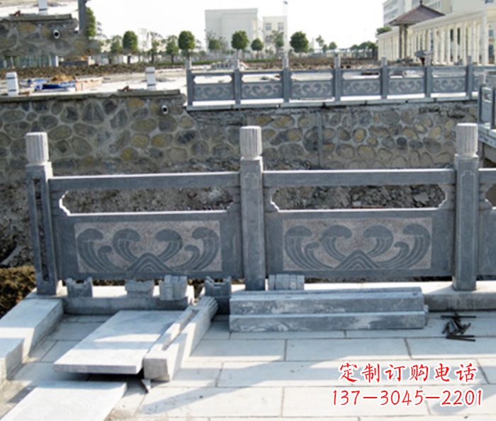 保定园林景观大理石栏板石雕 (11)