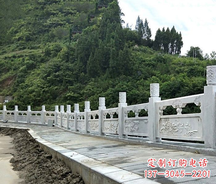 保定园林景观大理石栏板石雕_2
