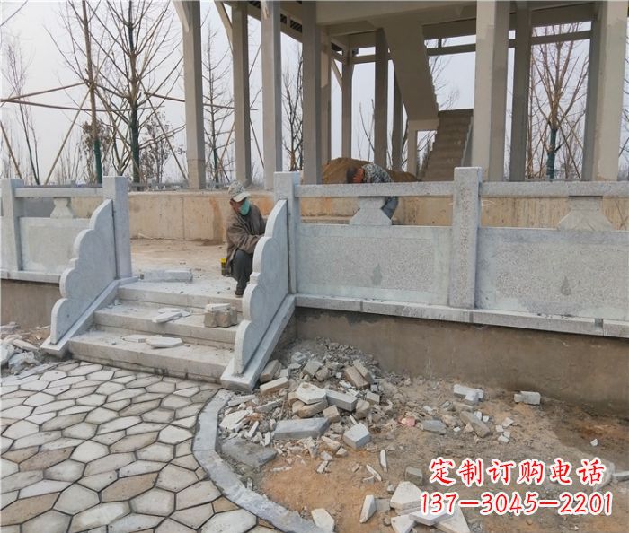 保定园林景观大理石桥栏板石雕_2 (2)