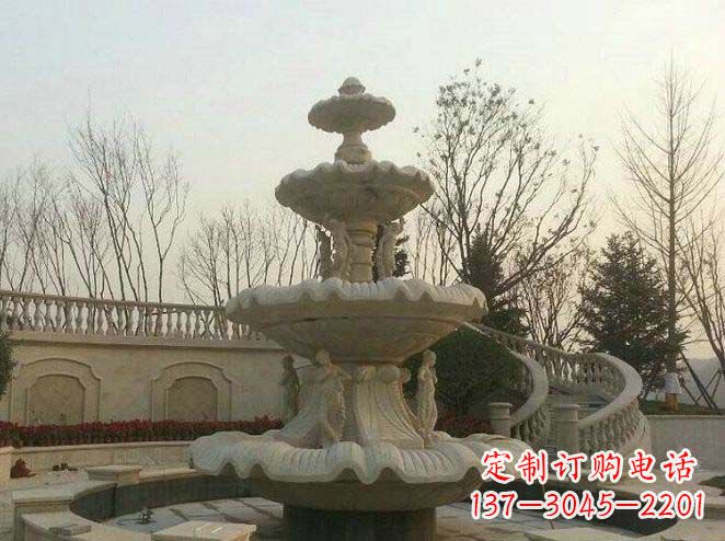 保定园林景观大型喷泉石雕 (2)