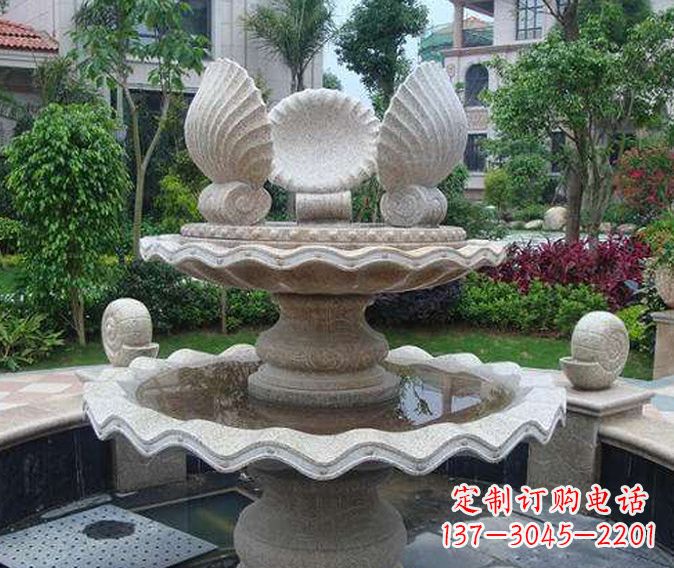 保定园林景观多层喷泉石雕
