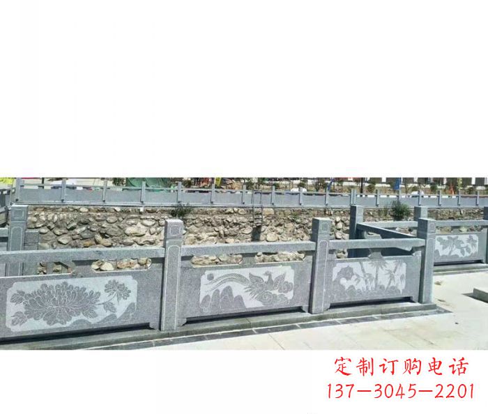 保定园林景观仿古石雕栏板 (5)