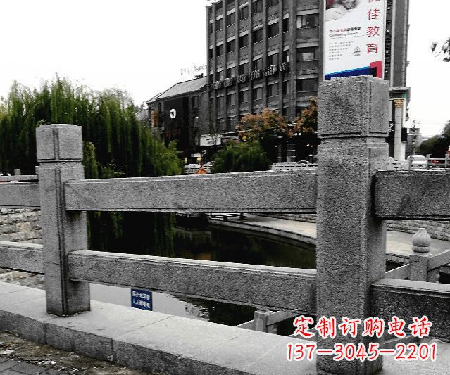 保定园林景观仿古石雕栏板 (9)