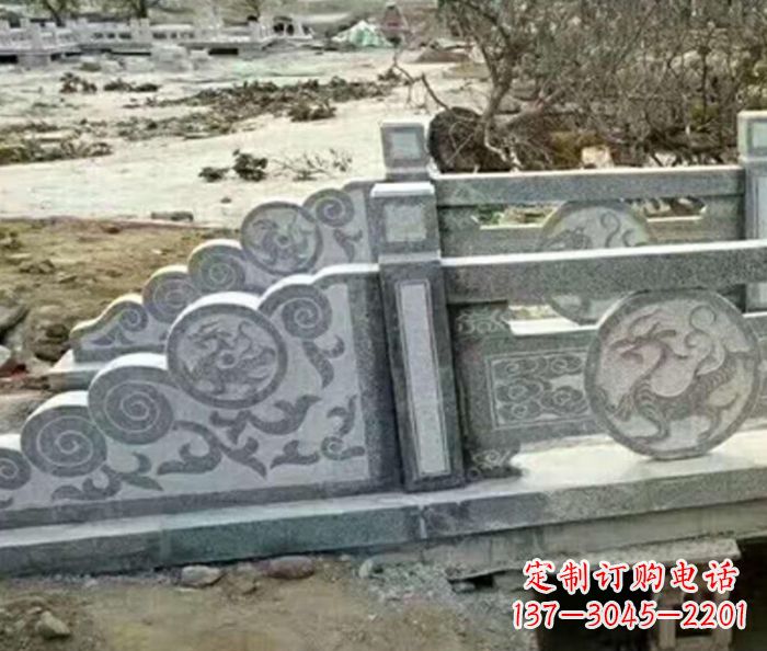 保定园林景观仿古石雕栏板 (10)
