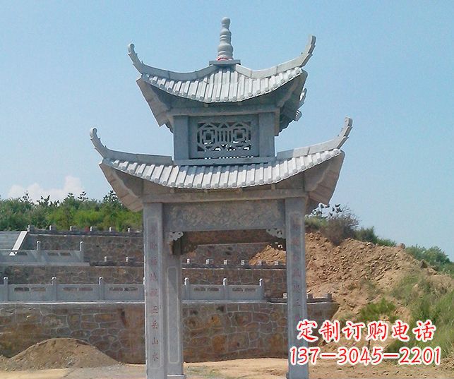 保定园林景观仿古石雕凉亭