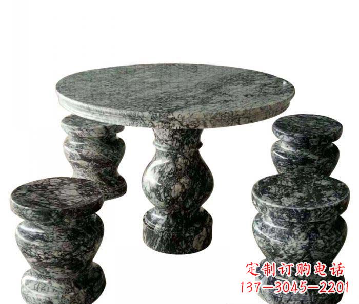 保定园林景观圆形石桌凳
