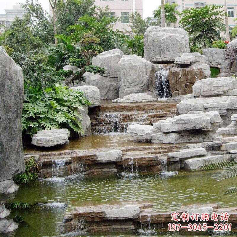 保定园林石头假山流水