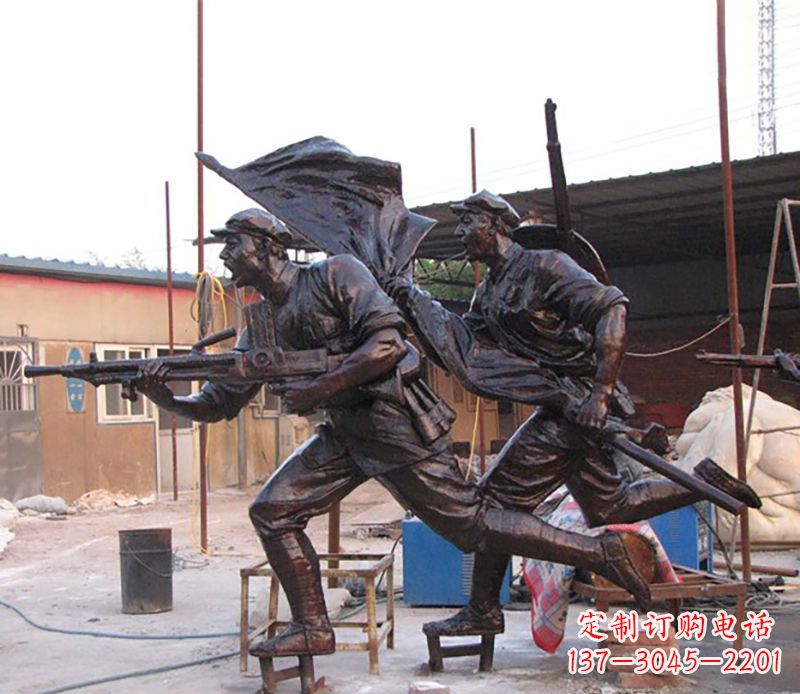 保定战士人物铜雕