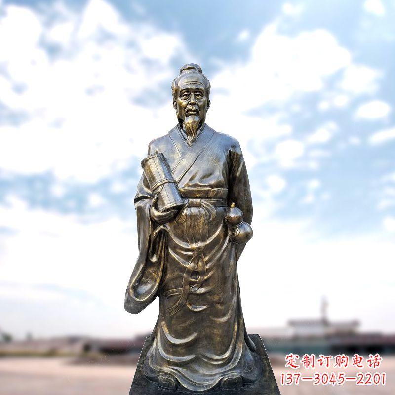 保定张仲景仿铜雕像