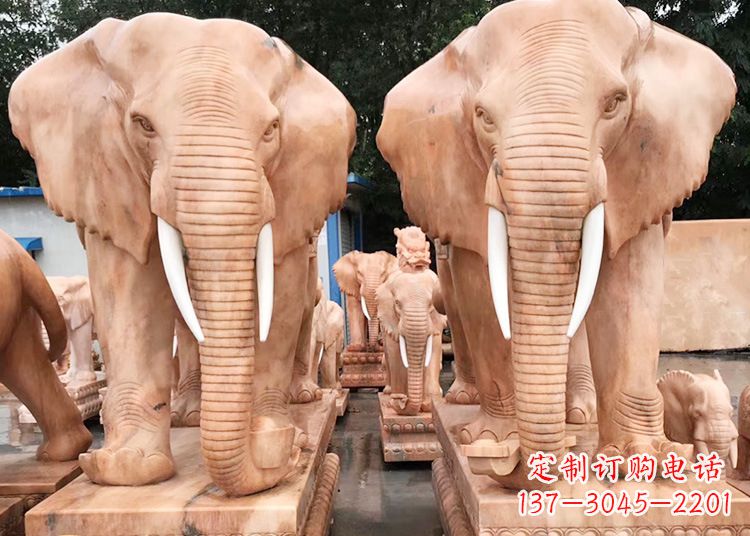 保定招财大象石雕