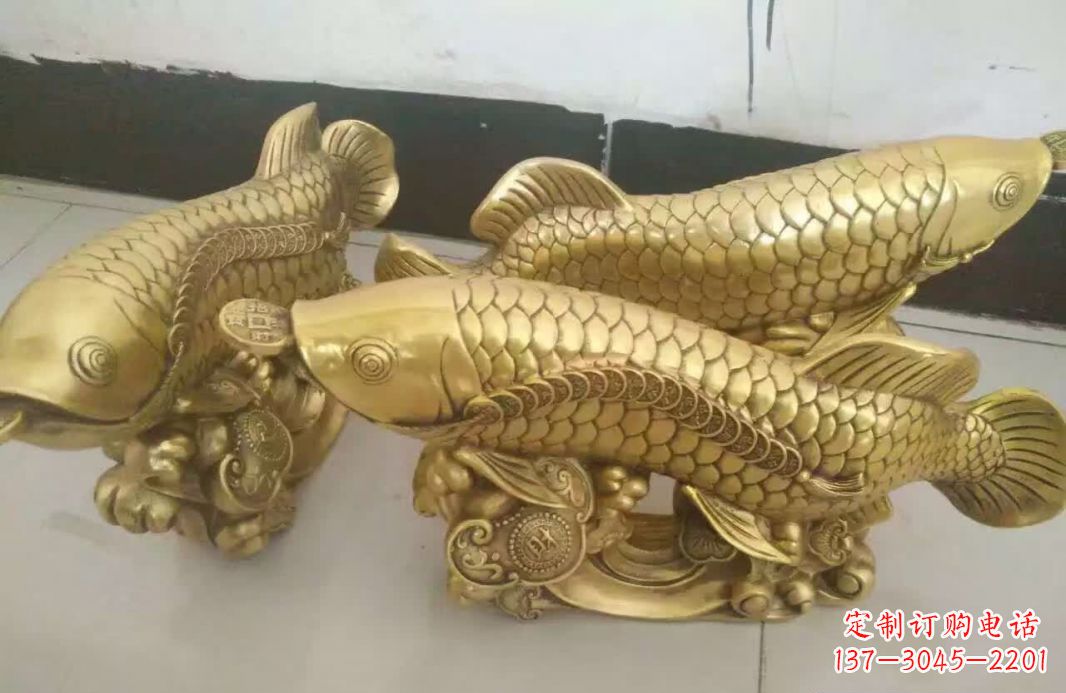 保定招财金龙鱼雕塑