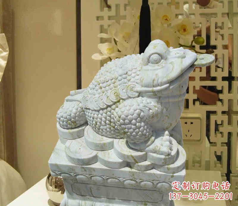 保定招财神兽金蟾石雕