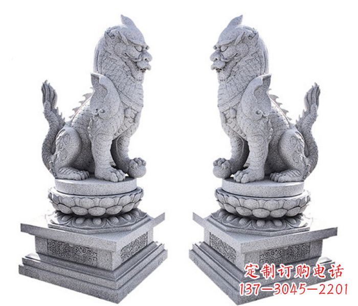 保定招财神兽麒麟石雕