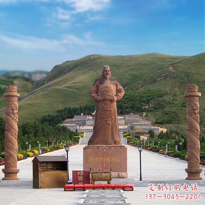 保定中国历史名人大型李世民景观雕塑