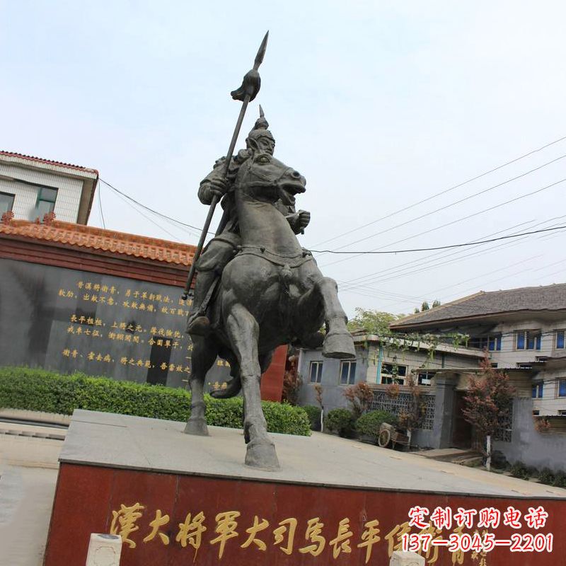 保定中国历史名人汉朝著名将领民族英雄卫青铜雕塑像