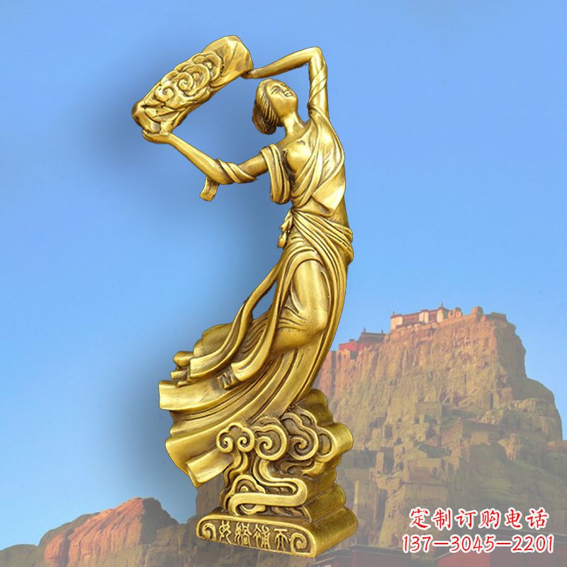 保定中国上古传说“女娲补天”铸铜雕塑