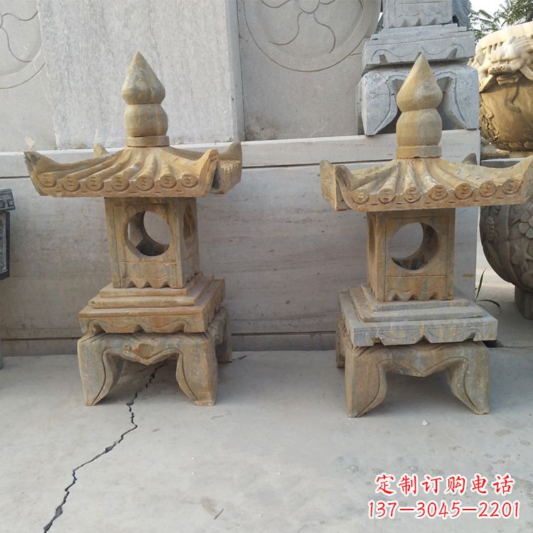保定中式仿古低墩石灯笼