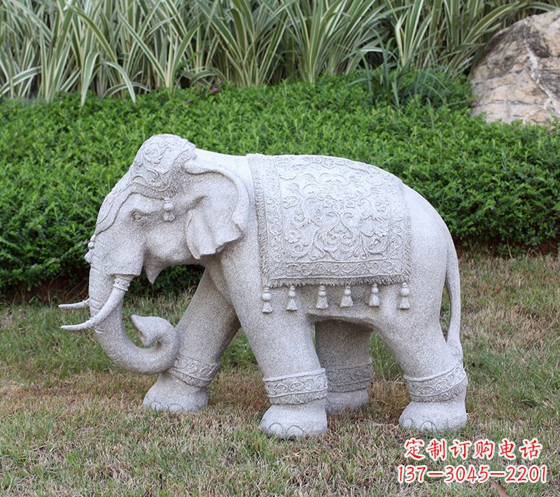 保定中式石雕大象