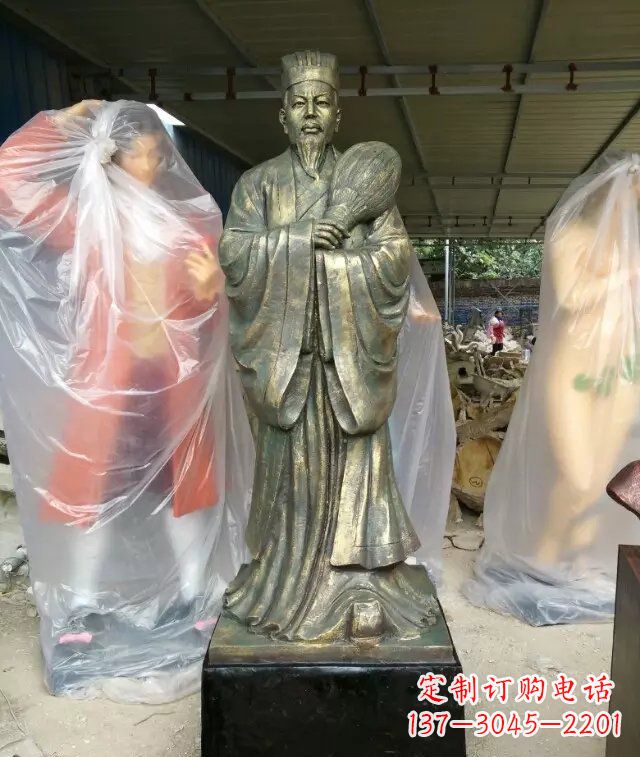 保定诸葛亮古代人物铜雕