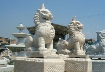 保定獬豸 石雕 独角兽-法院大门神兽雕塑