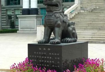 保定獬豸铜雕塑-法院门前神兽动物雕塑摆件