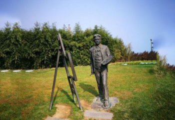保定徐悲鸿城市雕塑公园铜雕像