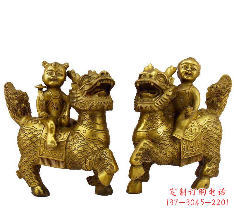 保定铸铜福禄麒麟