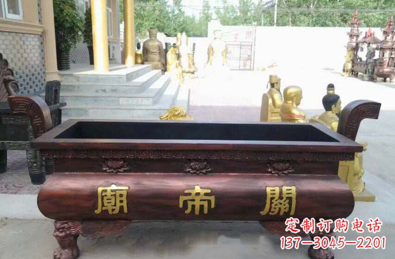 保定铸铜关帝庙香炉