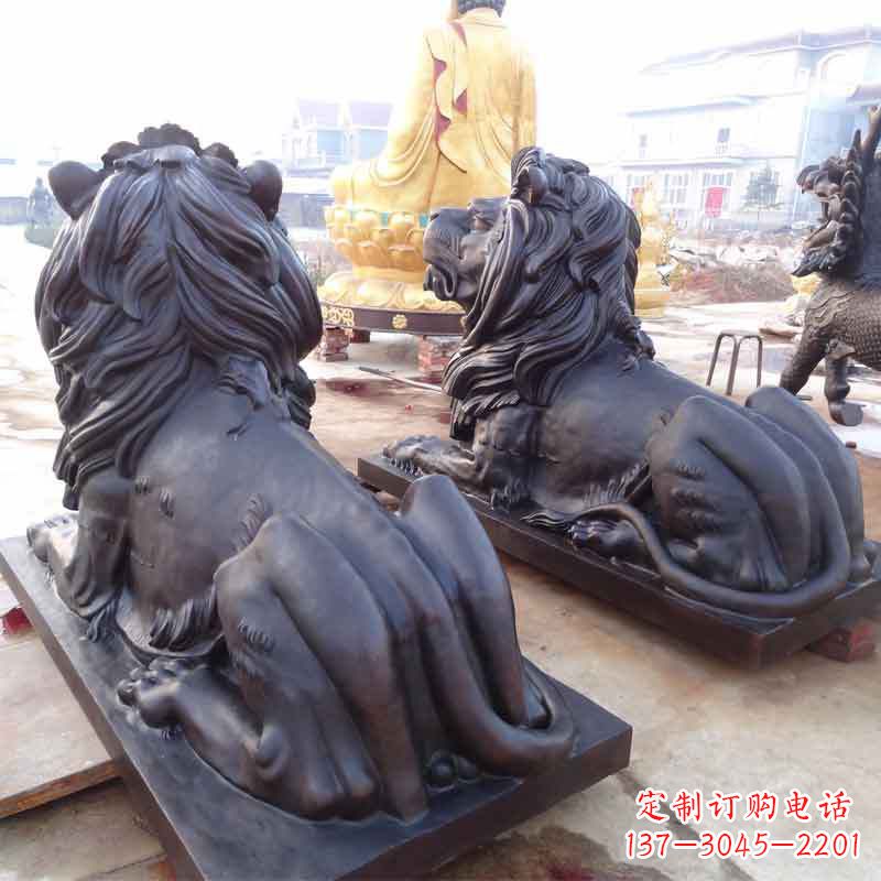 保定铸铜汇丰狮子