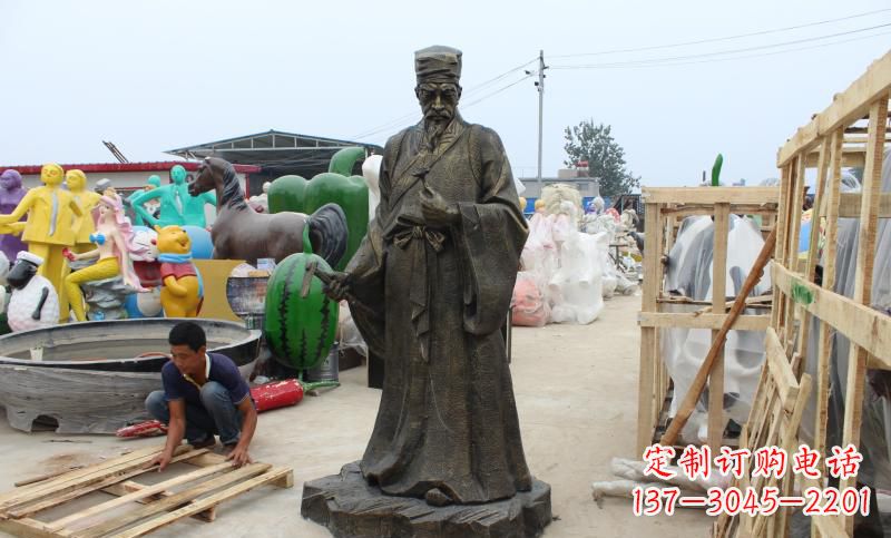 保定铸铜李时珍雕塑