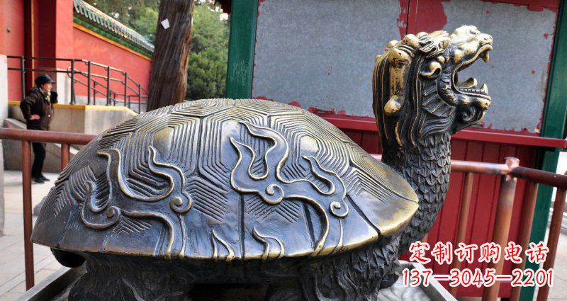 保定铸铜龙龟神兽铜雕