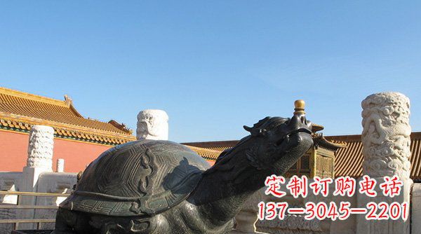 保定铸铜龙龟寺庙神兽铜雕