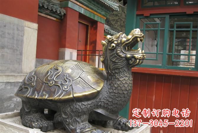 保定铸铜龙龟雕塑