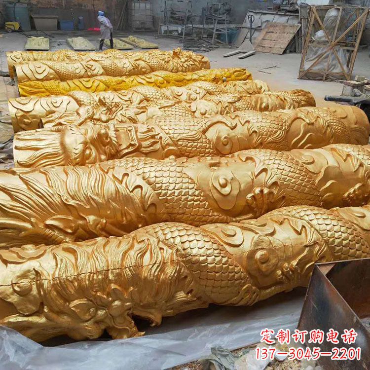 保定铸铜龙柱
