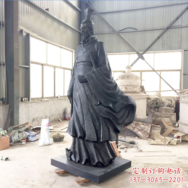 保定铸铜屈原雕塑