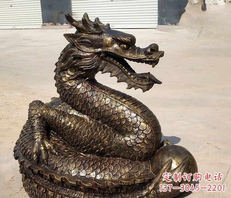 保定铸铜神龙雕塑