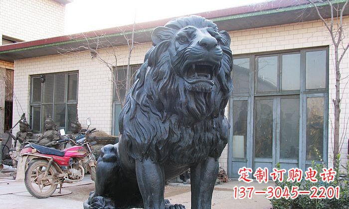保定铸铜狮子铜雕