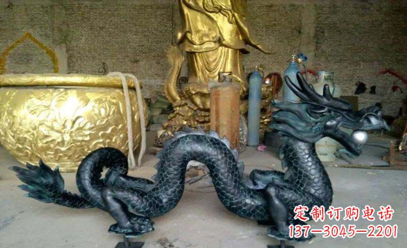 保定铸铜双龙戏珠广场铜雕