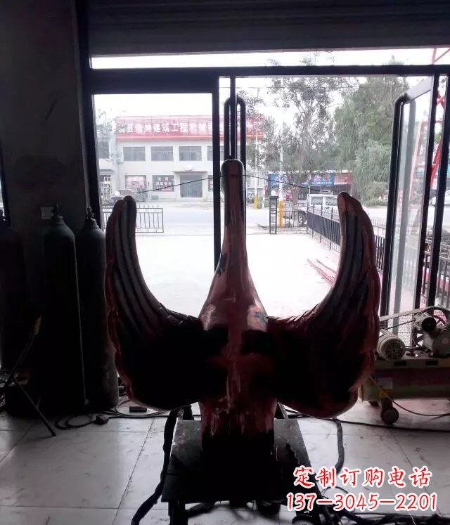 保定铸铜天鹅公园动物铜雕 (2)