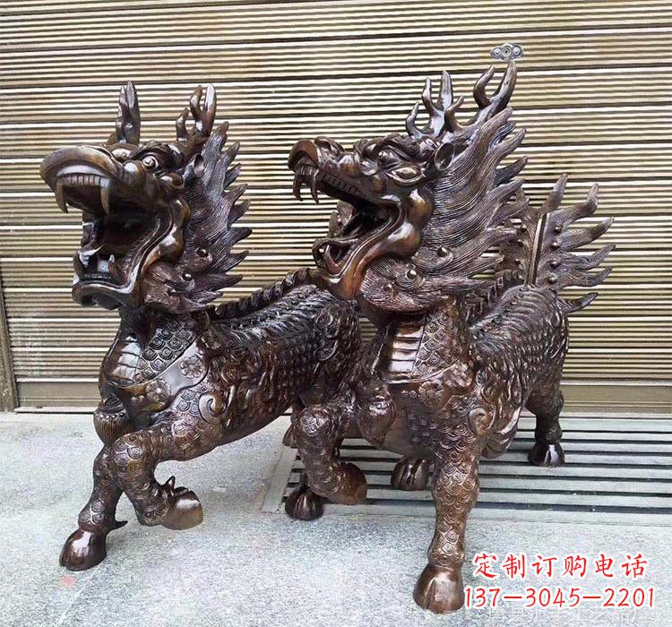 保定铸铜铜麒麟