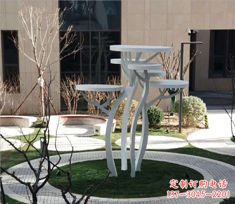 保定不锈钢蘑菇景观雕塑 