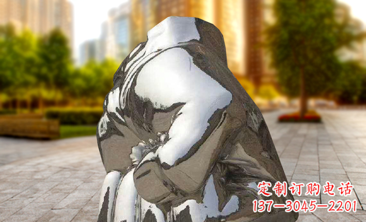 保定不锈钢拳头广场景观雕塑