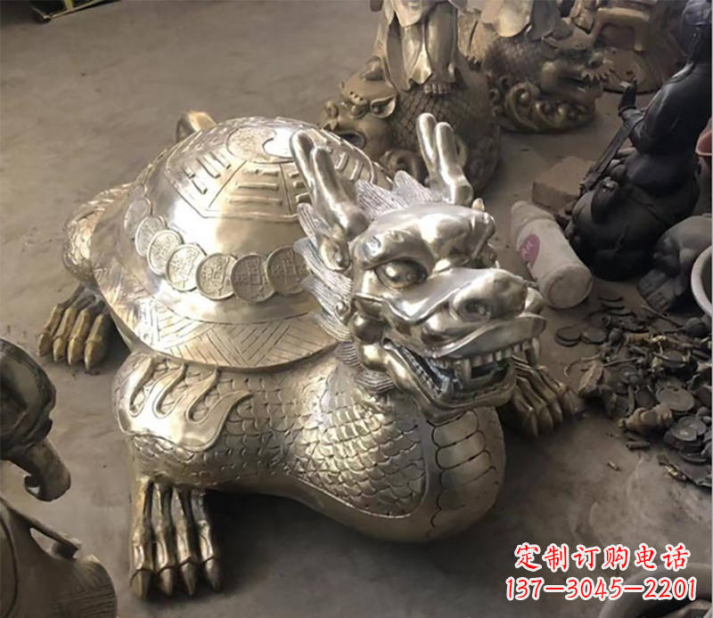 保定龙龟铜雕塑