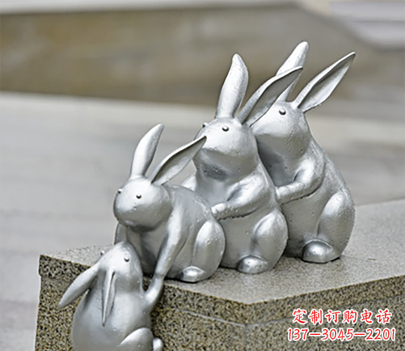 保定兔子雕塑不锈钢