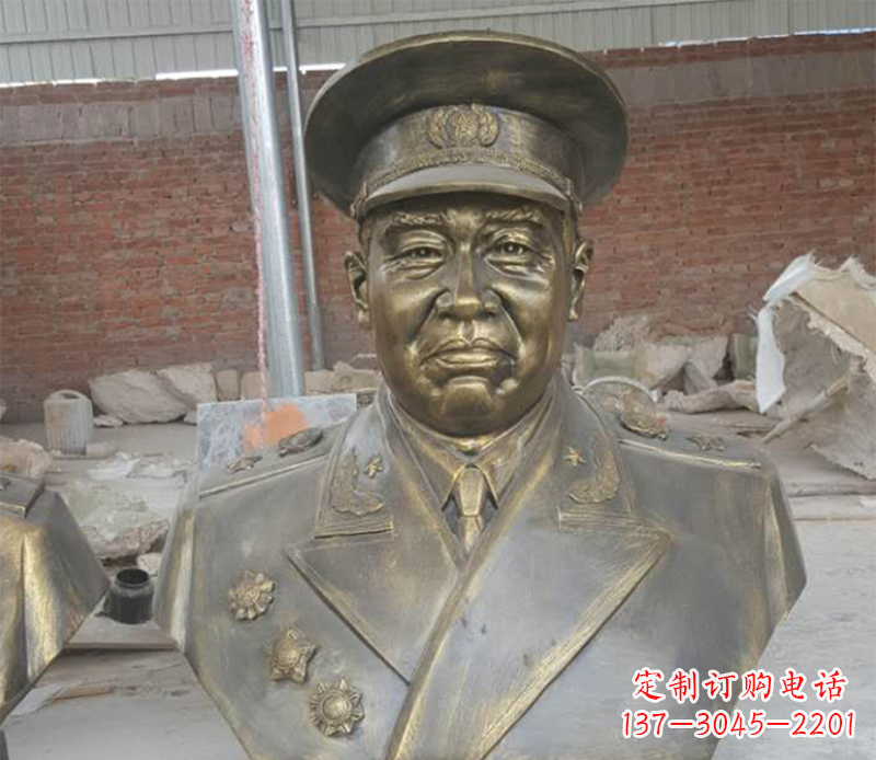 保定朱德半身像铜雕